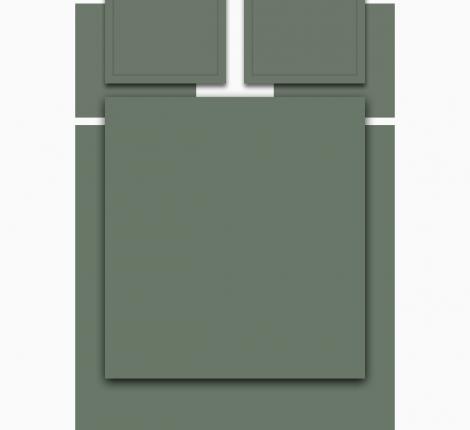 Постельное бельё "Lefard" SOLID (зелёный) Сатин ДеЛюкс, Евро макс