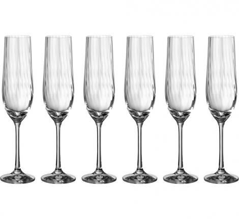 Набор бокалов для шампанского 6 штук &quot;WATERFALL&quot; 190 мл