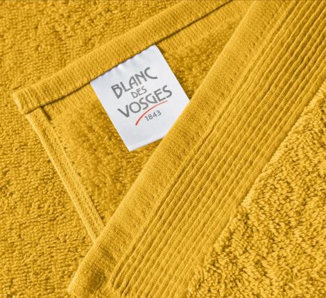 Полотенце махровое "Blanc des Vosges" UNI CURRY (желтый), 30х50-2шт.
