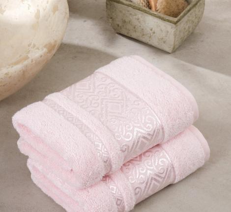 Комплект бамбуковых полотенец "METEOR" (50x90/2 шт.) ESCALE, розовый