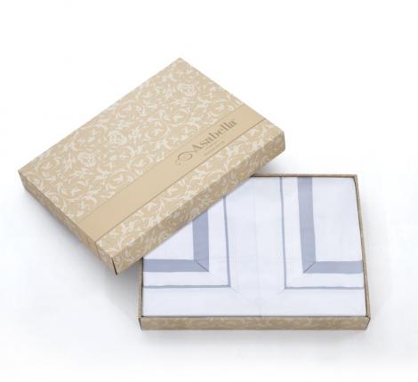 Постельное белье "Asabella" 2228-6 Сатин ДеЛюкс, Евро