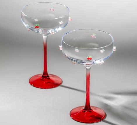 Набор креманок 2 штуки "FRUITY CHERRY", 270 мл