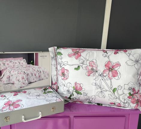 Постельное бельё "Maison D'or" CARINE (розовый) Тенсел, Евро