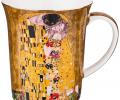 Кружка "ПОЦЕЛУЙ" (Г. КЛИМТ) 420 мл, золотая