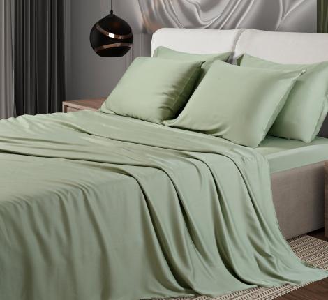 Постельное бельё Sharmes "Bamboo" 2 спальный, оливковый