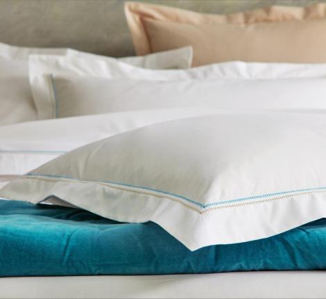 Наволочка "Blanc des Vosges" SOUVENIR CELADON перкаль 50x70, белый