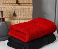 Набор "PIERRE CARDIN HOME" (2 халата, 2 полотенца 50х90), красный-черный