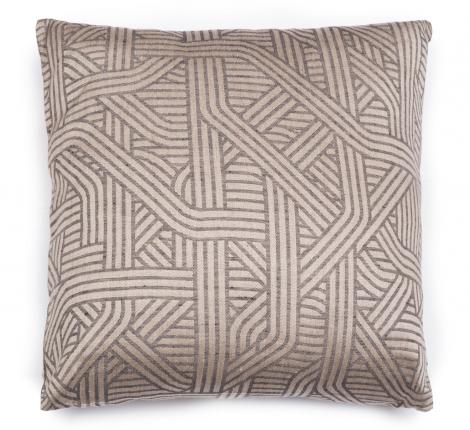 Подушка декоративная "Leitner" CONFUSION (серый) жаккард, 40х40