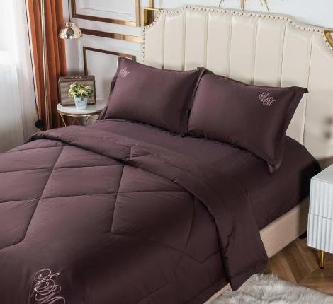 Постельное белье с одеялом "Sofi de Marko" Нельсон №5 Сатин ДеЛюкс, Евро