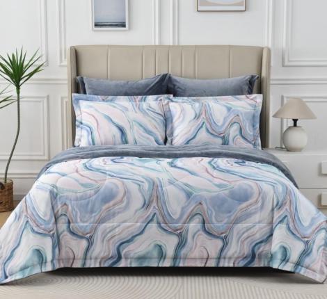 Постельное белье с одеялом "Sofi de Marko" Ренато №2 Велюр/Сатин, Евро