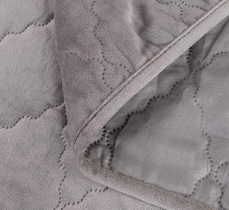 Покрывало "Sofi de Marko" Деметра (стоун) Велюр, 240х280