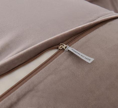 Постельное белье с одеялом "Sofi de Marko" Энрике (кофе-м) Велюр, Семейный