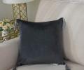 Наволочка декоративная "Sofi de Marko" Кэтрин (антрацит) Велюр, 45х45 