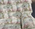 Комплект покрывал "Karteks" на диван 160х220 и два кресла 90х160 ПОДСОЛНУХ 2, перламутровый