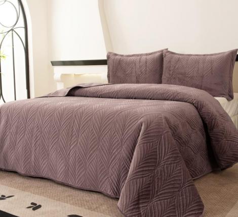 Покрывало "Sofi de Marko" Таира (чайная роза) Велюр, 240х260