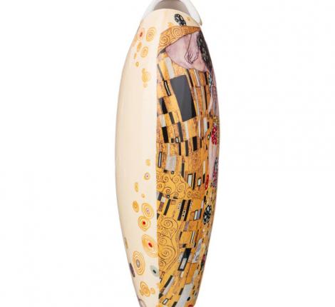 Ваза "ПОЦЕЛУЙ" (Г. КЛИМТ) высота 25,5 см, кремовая