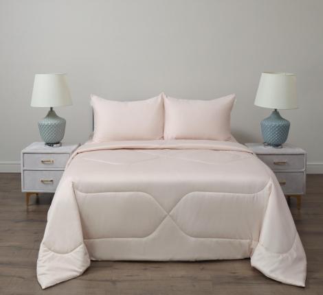 Постельное белье с одеялом "Sofi de Marko" Эльмира (кремовая) Сатин, 1,5 спальный