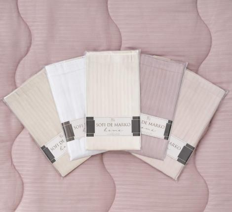 Наволочка "Sofi de Marko" Тиффани (серо-голубая) Страйп Сатин, 70х70