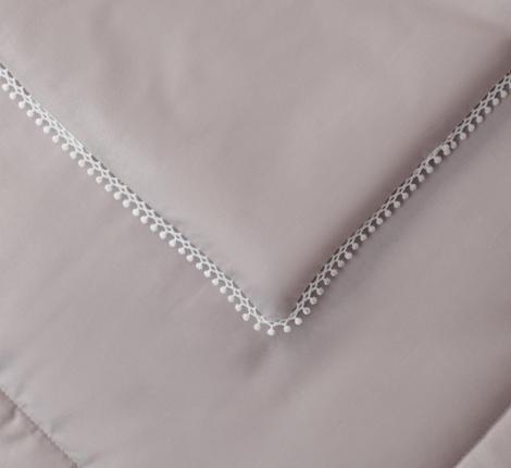 Постельное белье с одеялом "Sofi de Marko" Элиана (серо-лиловая) Сатин, Семейный