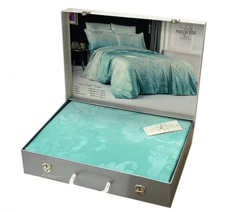 Постельное бельё "Maison D'or" AMBRE (бирюза) Тенсел, Евро