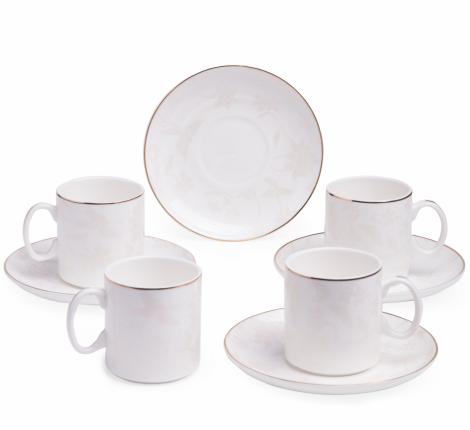 Кофейный набор "СНЕЖНАЯ КОРОЛЕВА" на 8 персон, 4 предмета (210 мл)