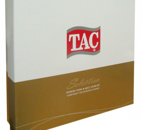 Постельное белье "TAC" жаккард  Basic stripe Евро, лиловый