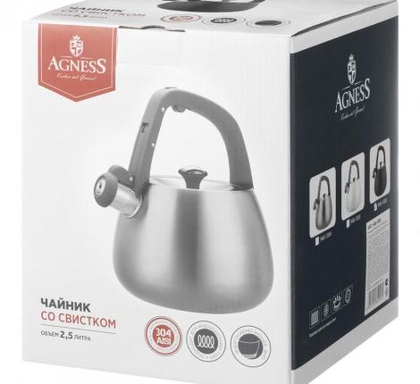 Чайник со свистком "AGNESS" 948-1003, 3,2 л