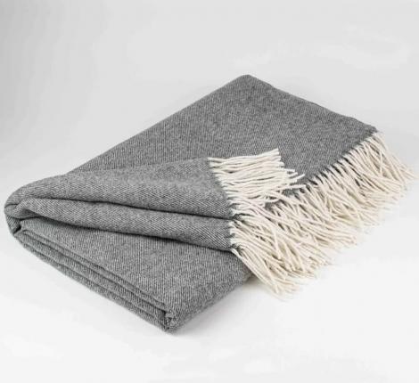 Плед шерстяной "БЕРИНГ" 170х200, серый 