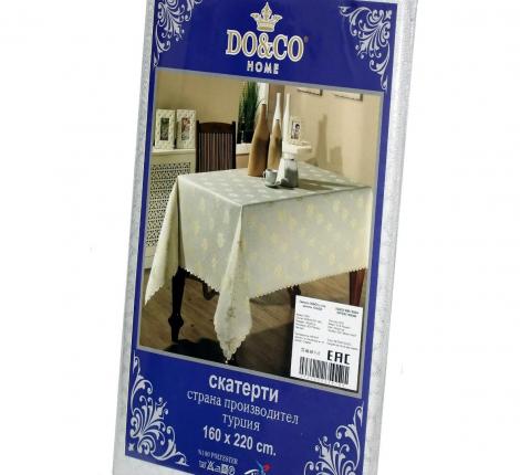 Скатерть "DO&CO" с люрексом 160х220, серебро