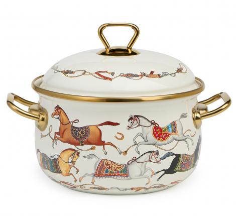 Кастрюля эмалированная с крышкой "PASSAGE", 2,8 л