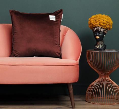 Подушка декоративная "Sofi de Marko" Ноэми (бордо) Велюр, 45х45