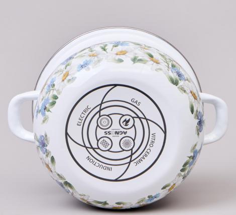 Набор эмалированных кастрюль с крышкой "SENTIMENT", 4 предмета