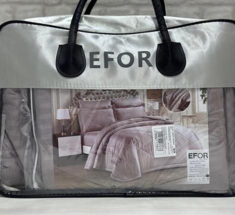 Постельное белье с одеялом EFOR PREMIUM SATEN LEYLAK (сиреневый), Евро