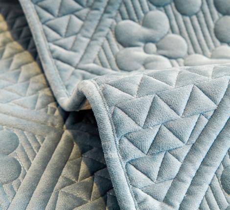 Накидка на диван Tango "Sofa" АБСТРАКЦИЯ 90x160 (1 шт.), 90x210 (1 шт.), серо-голубой