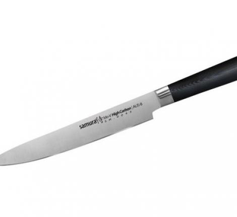 Нож кухонный &quot;Samura Mo-V&quot; для нарезки 230 мм, G-10 (с тату)