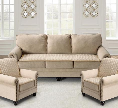 Накидка на кресло "Karteks" 90х160 Ромбы, кремовый