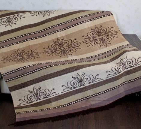 Плед хлопковый Райтекс "ОРНАМЕНТ бежевый", 150х200