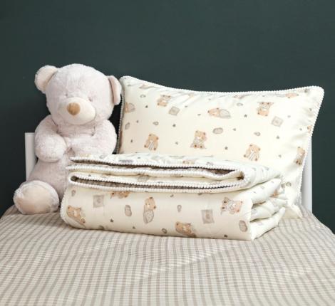 Постельное белье детское с одеялом "Sofi de Marko" Мишутки Сатин, 1,5 спальный