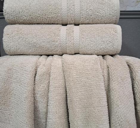 Комплект махровых полотенец "Kazanov.A." Merlin (латте), 50х90+70х140