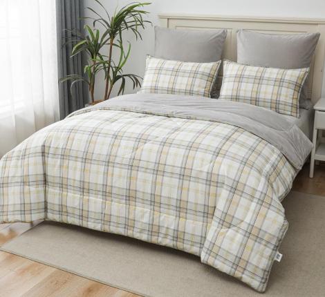 Постельное белье с одеялом "Sofi de Marko" Роберто №21 Велюр/Сатин, Семейный