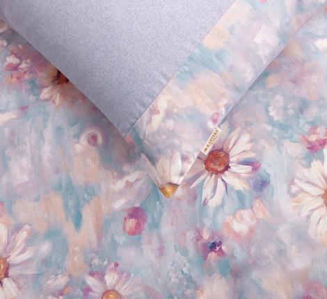 Постельное бельё "KARTEKS" жаккардовый сатин АКВАРЕЛЬ CVP 01, Евро