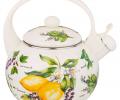 Чайник эмалированный со свистком "СЕКРЕТНЫЕ ИНГРЕДИЕНТЫ", 2,2 л