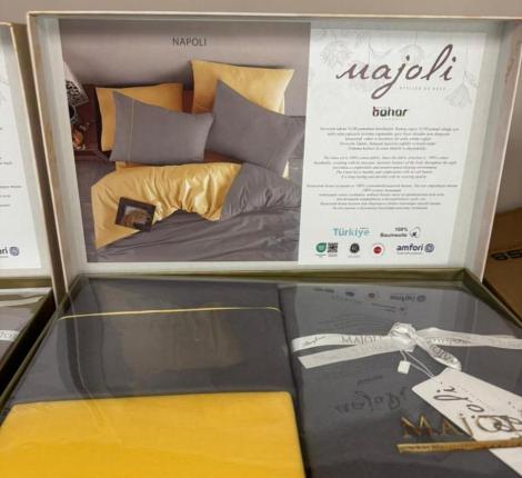 Постельное бельё "MAJOLİ" Double Face NAPOLİ Ранфорс, Евро