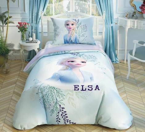 Постельное белье детское &quot;TAC&quot; Frozen 2 Double Color Elsa Ранфорс, 1,5-спальное