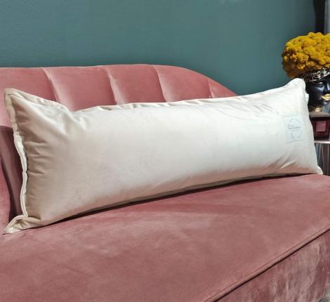 Подушка декоративная "Sofi de Marko" Джереми (кремовый) Велюр, 32х90