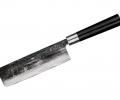Нож кухонный &quot;Samura SUPER 5&quot; Накири 171 мм, гвоздичное масло, салфетка