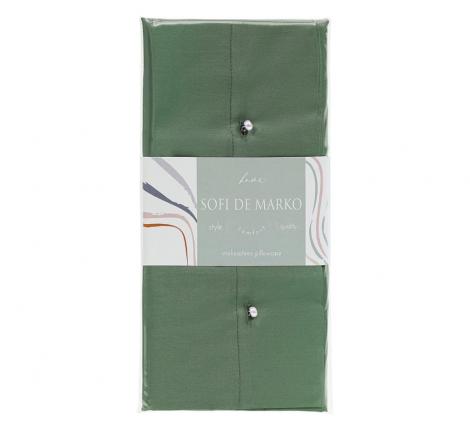 Наволочка "Sofi de Marko" Premium Mako (тёмно-зеленый), 70х70