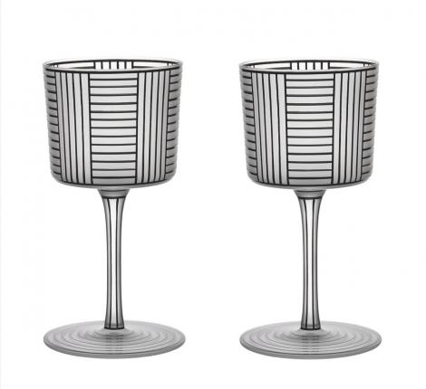 Набор 2 бокала для вина Serie B "WINE GLASS" стекло, 160 мл