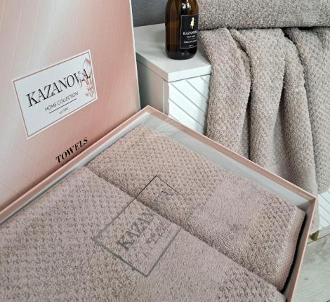 Комплект махровых полотенец "Kazanov.A." Gabriel (мокко), 50х90+70х140