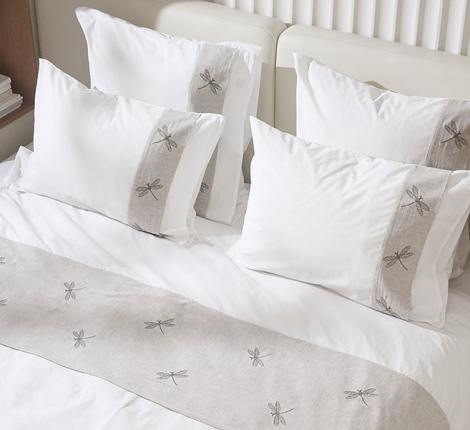 Постельное бельё Luxberry "ВЕЧЕРНИЕ СТРЕКОЗЫ" перкаль/лён, Евро